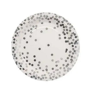 Sundays | Silver Confetti Plates