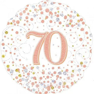 Rose Gold 70th Birthday Balloon | 70th Birthday Party Supplies