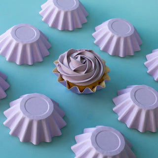 Pastel Lilac Bloom Cupcake Baking Cups | Lavender Party Supplies NZ
