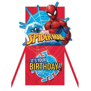 Marvel Spiderman Birthday Card - Paper Pop up Card