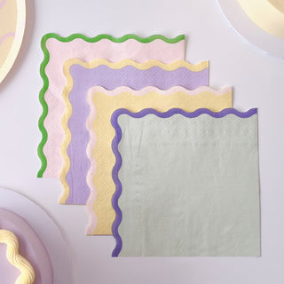 Ginger Ray Pastel Wave Party | Ginger Ray Pastel Party | Ginger Ray Napkins | Pastel Napkins 