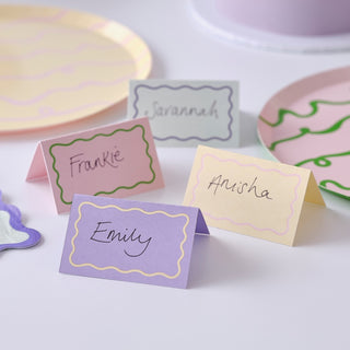 Ginger Ray Pastel Wave Party | Ginger Ray Pastel Party | Ginger Ray Place Cards | Pastel Place Cards