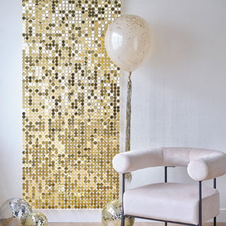 Ginger Ray Gold Party | Ginger Ray Backdrop Shimmer Wall | Gold Shimmer Backdrop 