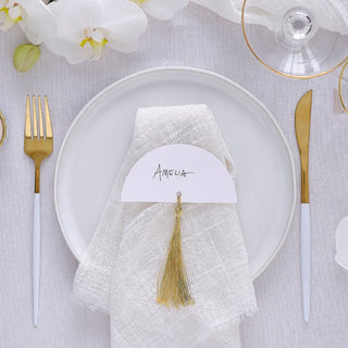 Ginger Ray Modern Luxe | Ginger Ray Modern Luxe Wedding | Ginger Ray Placecards | Gold Tassel Placecards | Wedding Placecards