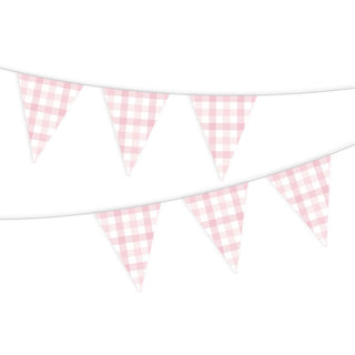 Pastel Pink Gingham Bunting