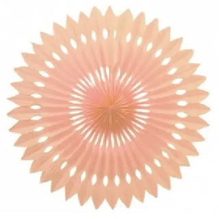 Five Star Hanging Fan 40cm - Peach | Gender Reveal Party Theme & Supplies