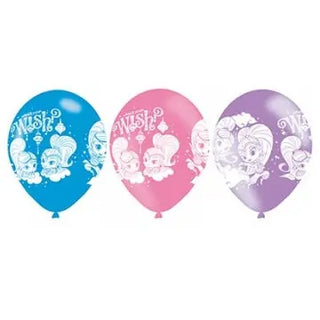 Amscan | Shimmer and Shine Balloons - Pack of 6 | Shimmer & Shine Party Supplies NZ