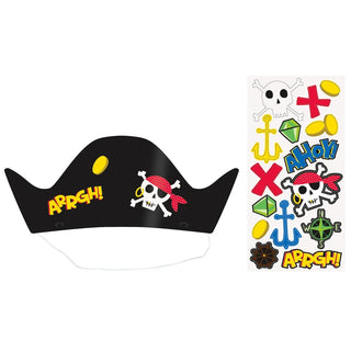 Ahoy Pirate Make Your Own Party Hats | Pirate Party Supplies NZ