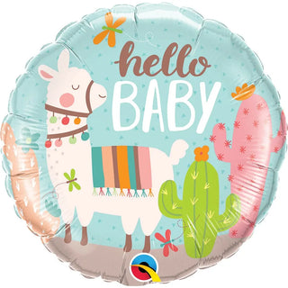 Hello Baby Llama Balloon | Baby Shower Supplies