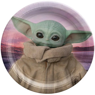 Star Wars Baby Yoda Plates | Star Wars Party Supplies