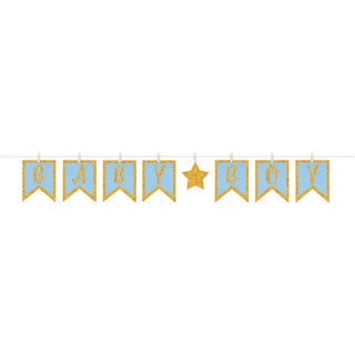Baby Boy Banner | Boy Baby Shower Supplies