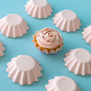 Pastel Pink Bloom Cupcake Baking Cups | Pink Party Supplies NZ