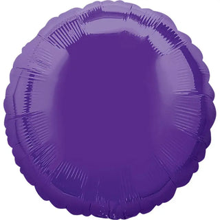 Anagram | Quartz Purple Round Foil Balloon | Purple Party Supplies