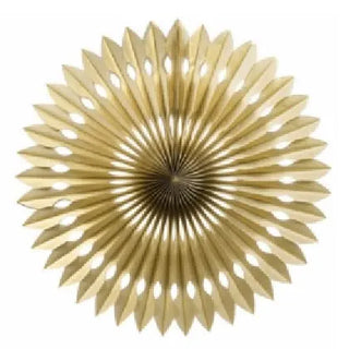 Five Star Hanging Fan 40cm - Metallic Gold | Gold Party Theme & Supplies