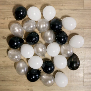 POP Balloons | pack of 25 monochrome mini balloons | monochrome party supplies NZ