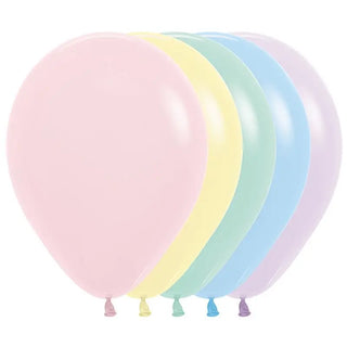 Pastel Matte Balloons 25 Pack | Pastel Party Supplies