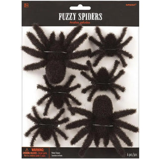 Fuzzy Spider Decorations | Halloween Decorations NZ