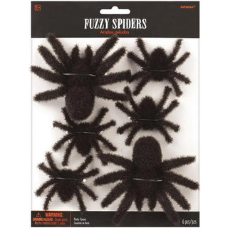 Fuzzy Spider Decorations | Halloween Decorations NZ
