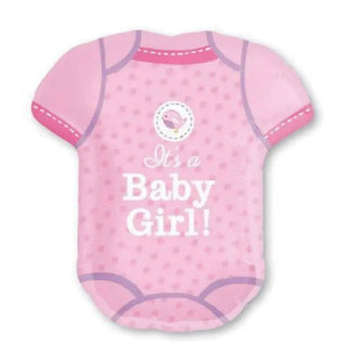 Anagram | It's a Baby Girl Onesie SuperShape Foil Balloon | Baby Shower Party Theme & Supplies