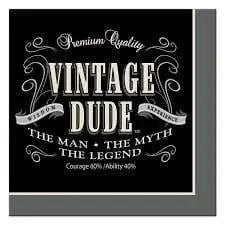 Male Birthday Napkins | Male's Birthday Party Supplies