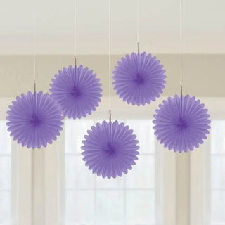 Purple Fan Decorations | Purple Party Theme and Supplies
