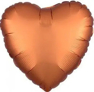 Satin Luxe Amber Heart Foil Balloon