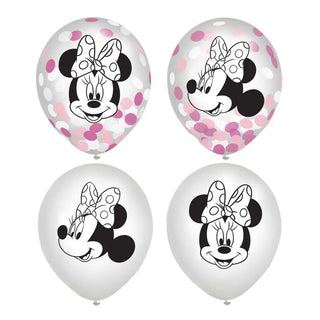 Minnie Mouse Confetti Balloons | Minnie Mouse Party Supplies