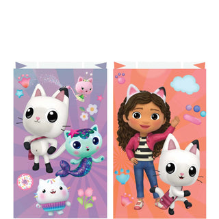 Amscan | Gabby's Dollhouse Kraft Party Bags - 8 Pack | Gabby's Dollhouse Party Supplies NZ
