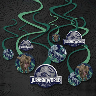 Amscan | jurassic world hanging swirl decoration | jurassic world party supplies 