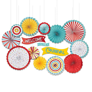 Amscan | carnival paper fan decorating kit | carnival party supplies