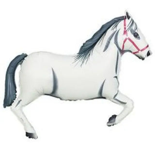 White Horse SuperShape Foil Balloon | Horse Party Theme & Supplies | Qualatec