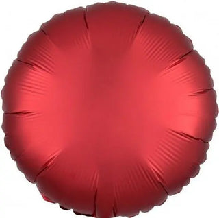 Satin Luxe Sangria Round Foil Balloon