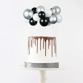 Monochrome Balloon Garland Cake Topper | Monochrome Party Supplies