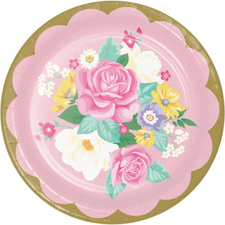 Floral Tea Party Dinner Plates | Tea Party Supplies