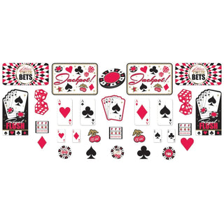 Casino 30 Piece Cutout Decorations | Casino Party Supplies