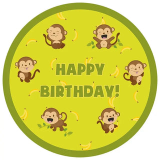 Monkey Edible Cake Image | Monkey Cake Decorations