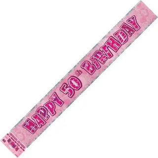 50th Birthday Banner | 50th Birthday Party Decorations