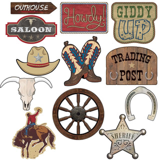 Western Cutout Decorations | Wild West Cowboy Party Supplies NZ