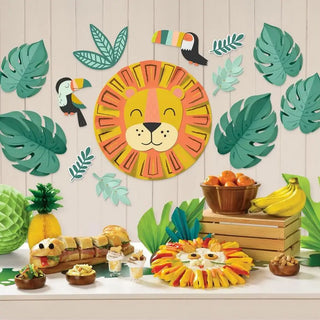 Get Wild Jungle Wall Decorating Kit | Jungle Safari Animal Party Supplies NZ