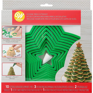 Wilton | Cookie Christmas Tree Cutter Set | Christmas Baking Supplies NZ