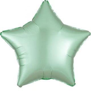 Satin Luxe Mint Green Star Foil Balloon | Amscan