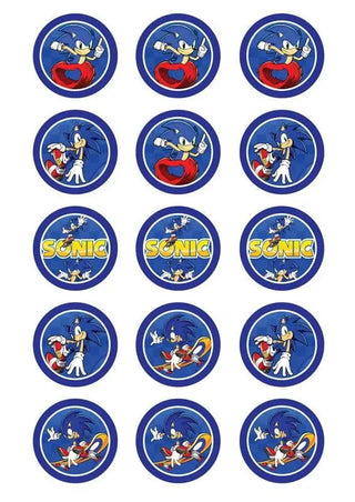 Sonic the Hedgehog Edible Cupcake Images | Sonic the Hedgehog Party