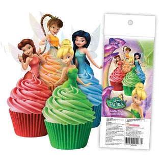Disney Fairies Edible Wafer Cupcake Toppers | Disney Fairies Party Supplies