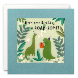 James Ellis | Roar-some Birthday Shakies Card | Dinosaur Party Supplies NZ