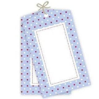 Sambellina Tags - Blue with Multi Polka Dot