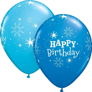 Blue Happy Birthday Balloons | Blue Birthday Party Supplies