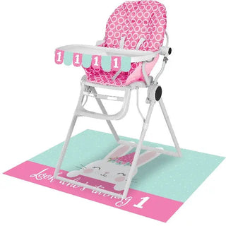 Creative converting | baby bunny highchair decoration kit | bunny party supplies