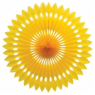 Five Star Hanging Fan 40cm - Yellow | Yellow Party Theme & Supplies