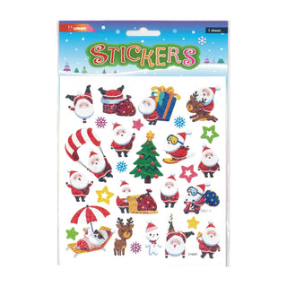 Jolly Santas Christmas Stickers | Christmas Party Supplies NZ