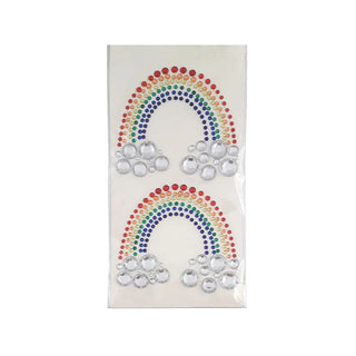 Craft Workshop | Self stick rainbow gems pack of 2 stickers | Rainbow party supplies
